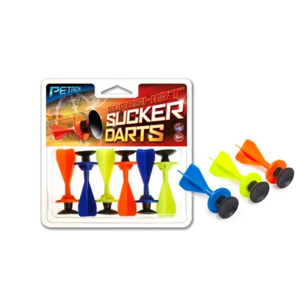 SURESHOT Darts-Pack = 6 Darts f. KINDER-Armbrüste+Blasrohr