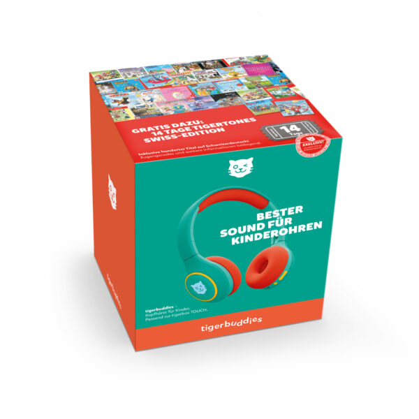 tigerbuddies Kinderkopfhörer - Funky Green Swiss-Edition