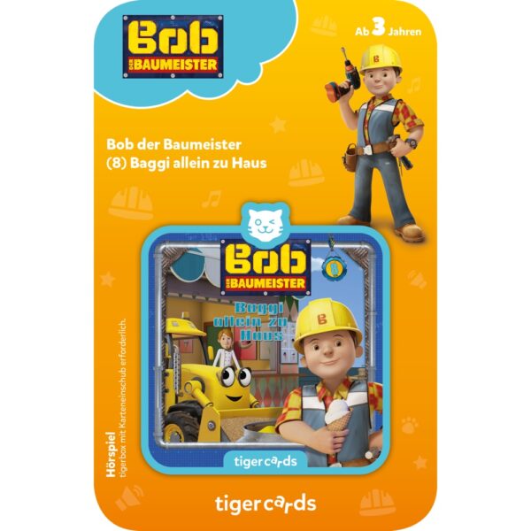 tigercard - Bob der Baumeister - Baggi allein zu Haus