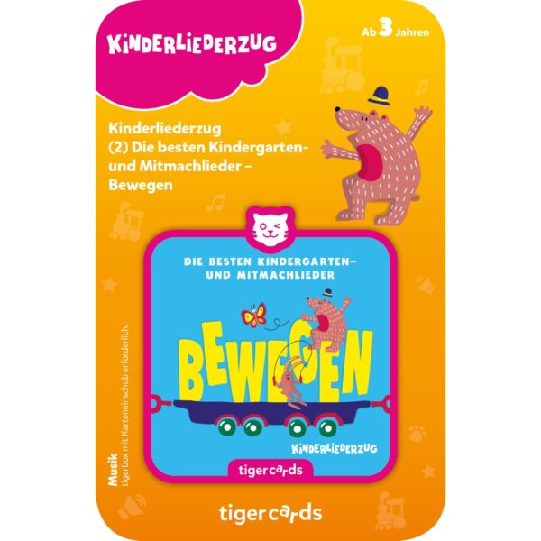 tigercard - Kinderliederzug - Folge 2: Die besten Kindergarten- und Mitmachlieder - Bewegen