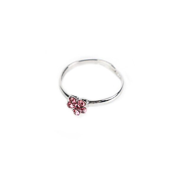 Busy Lizzie - Ring - Strass - Herz Pink