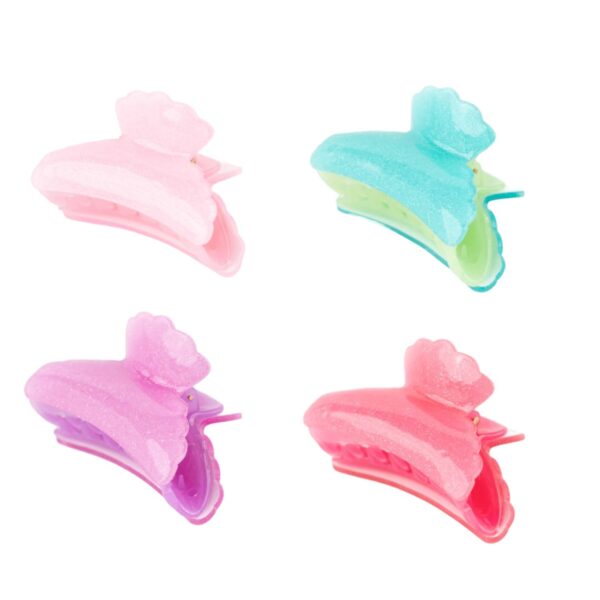 Busy Lizzie - Klemme - Mittelgross Glitzer Acryl - farblich assortiert