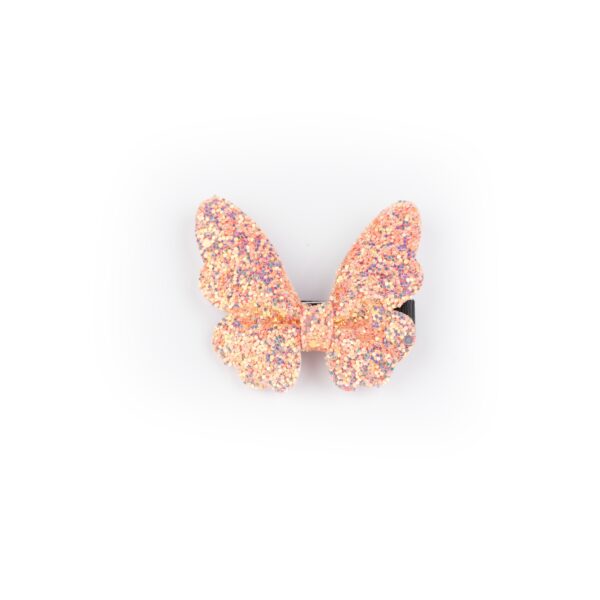 Busy Lizzie - Haarspange - Schmetterling - Glitzer - Pink