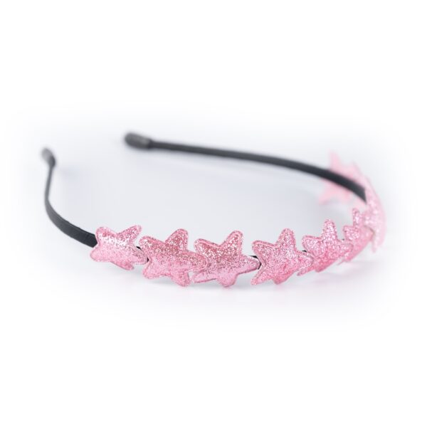 Busy Lizzie - Haarreif - Sterne - Pink