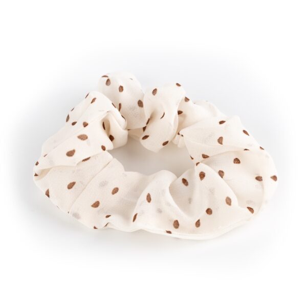 Busy Lizzie - Scrunchie - Punkte - Creme