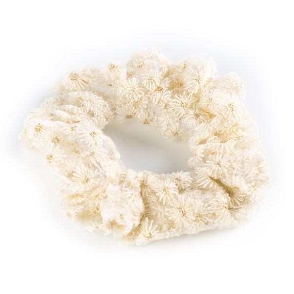 Busy Lizzie - Scrunchie - Organza - Gänseblümchen - Creme
