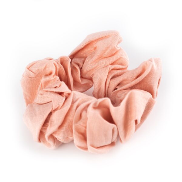 Busy Lizzie - Linen Love Story - Scrunchie - Pfirsich