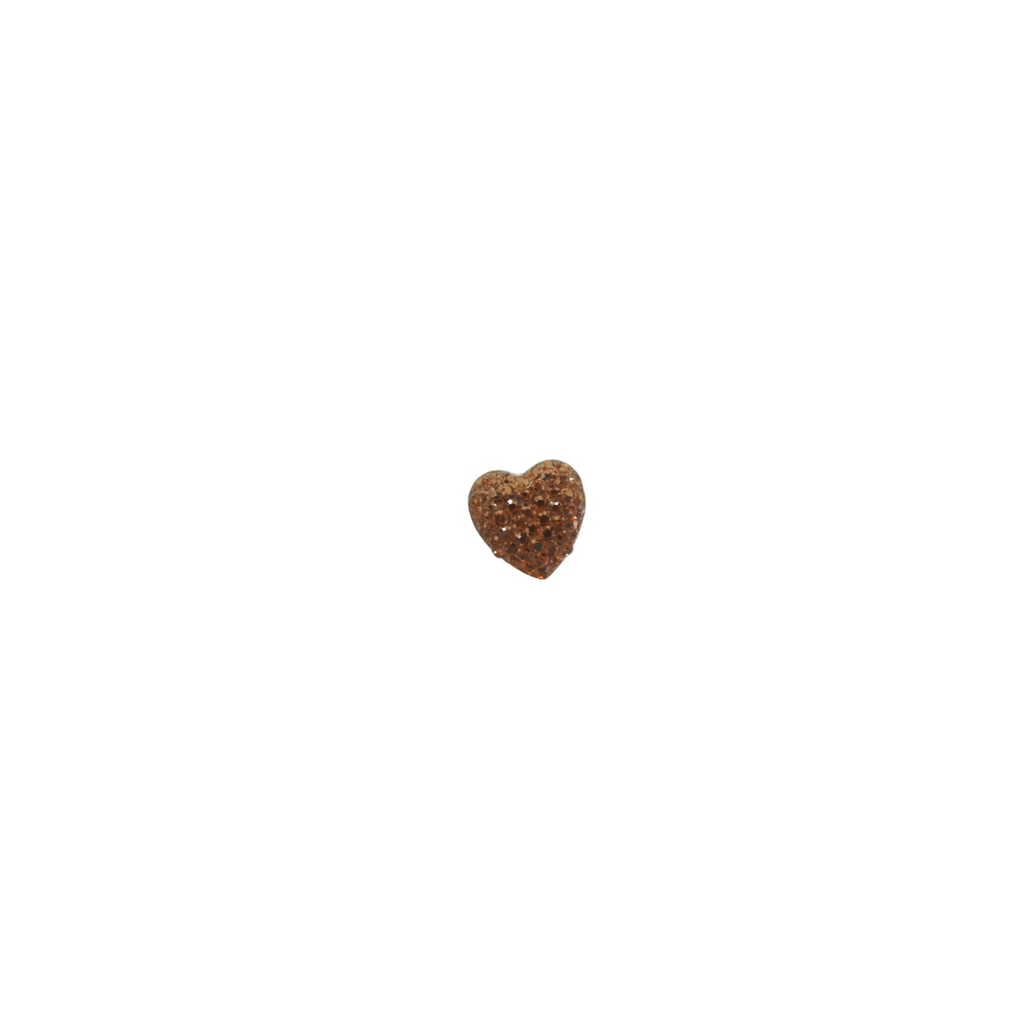 Busy Lizzie - Ring Funkelnd - Herz - Apricot