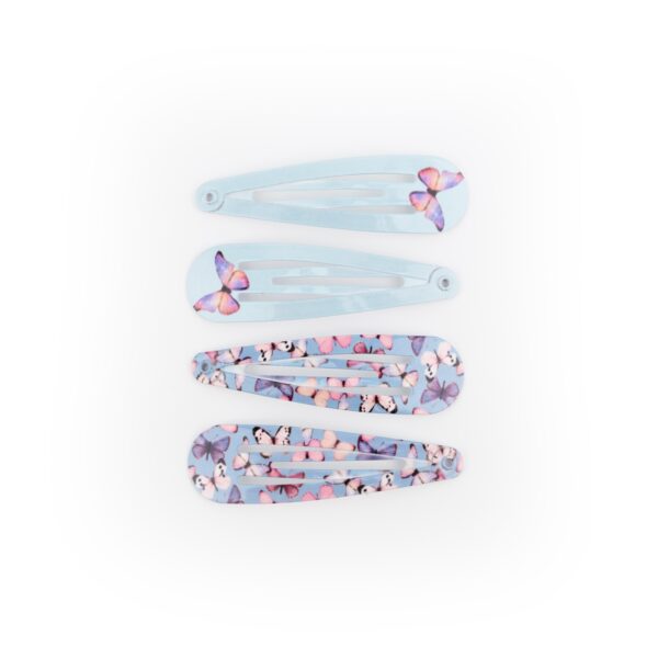 Busy Lizzie - Schnapphaarspangen - Schmetterlinge - Lila