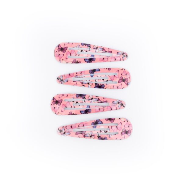 Busy Lizzie - Schnapphaarspangen - Schmetterlinge - Pink