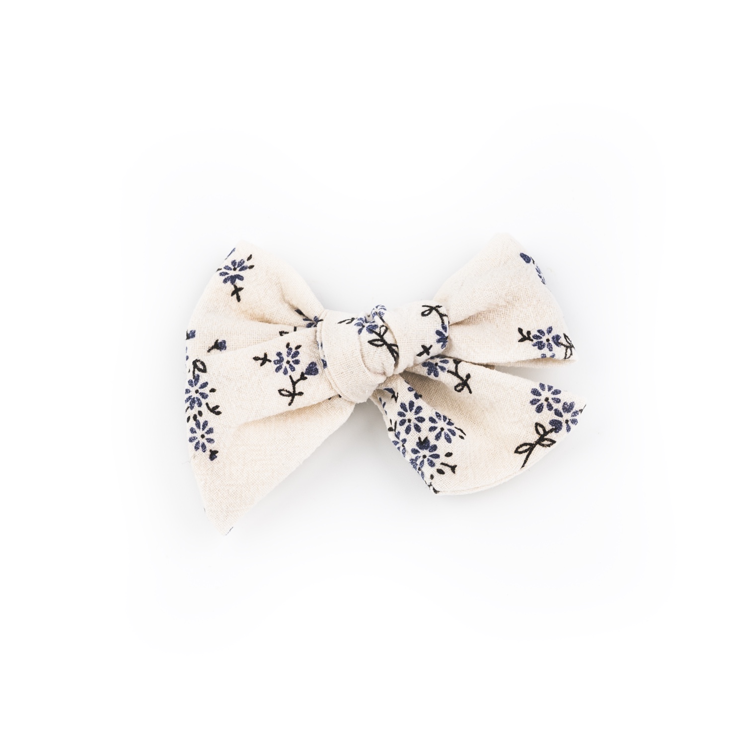 Busy Lizzie - Haarspange - Schleife - Blumen - Blau