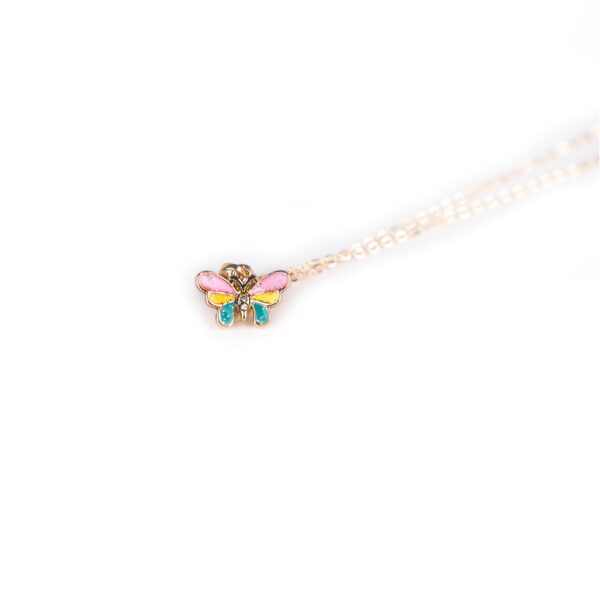 Busy Lizzie - Halskette - Schmetterling - Pastell