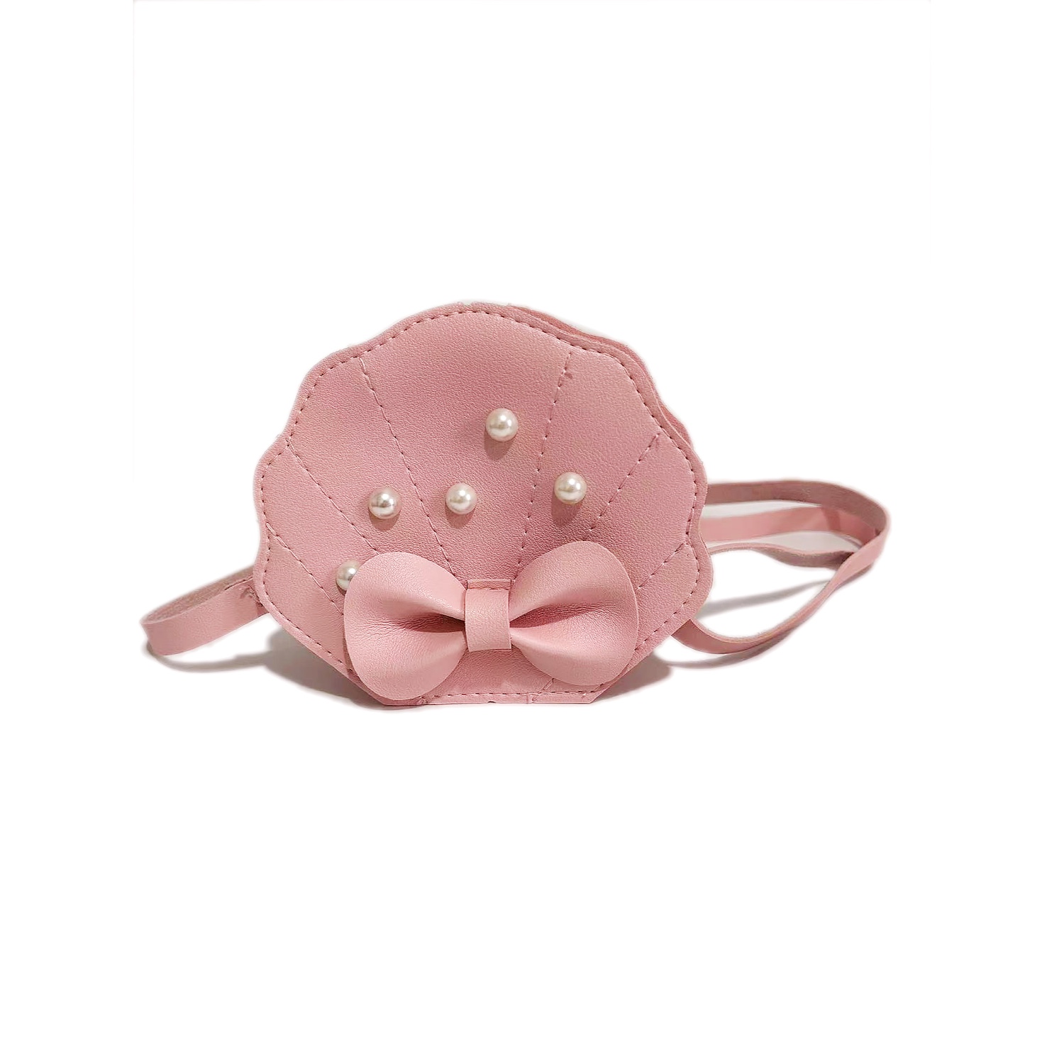 Busy Lizzie - Tasche - Muschel mit Schleife - Pink
