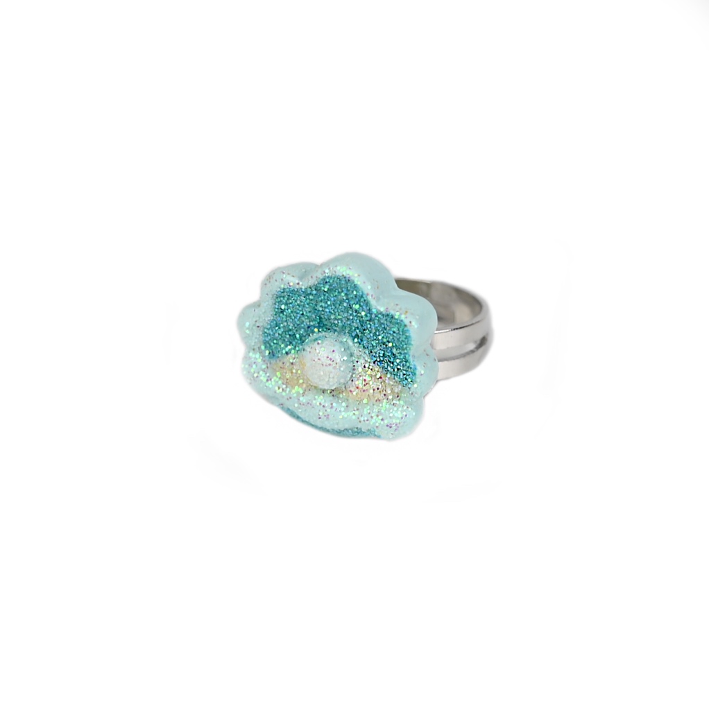 Busy Lizzie - Ring - Muschel mit Perle