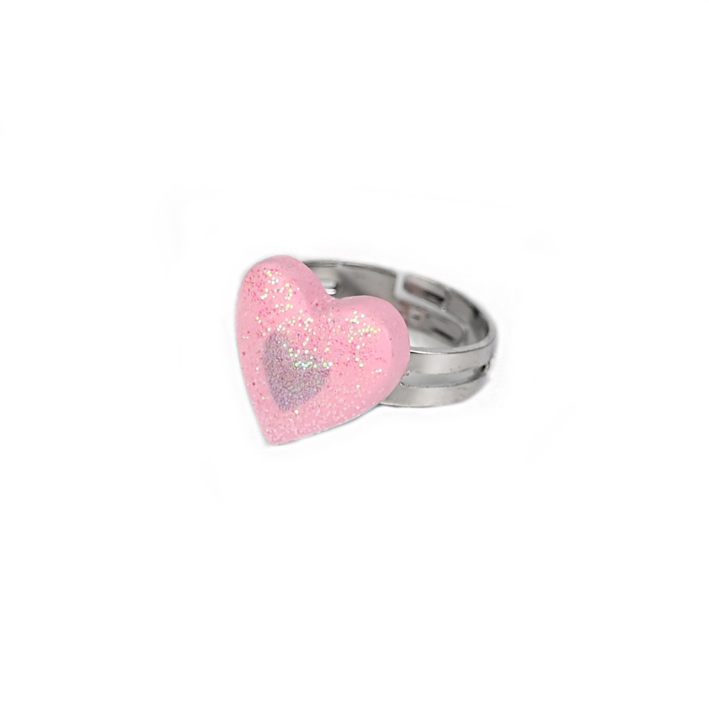 Busy Lizzie - Ring - Herz - Pink/Lila