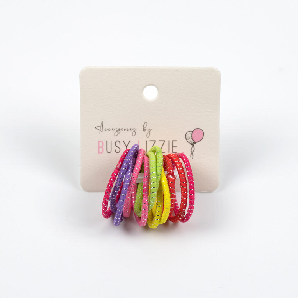 Busy Lizzie - Haargummis - Mini - Mehrfarbig