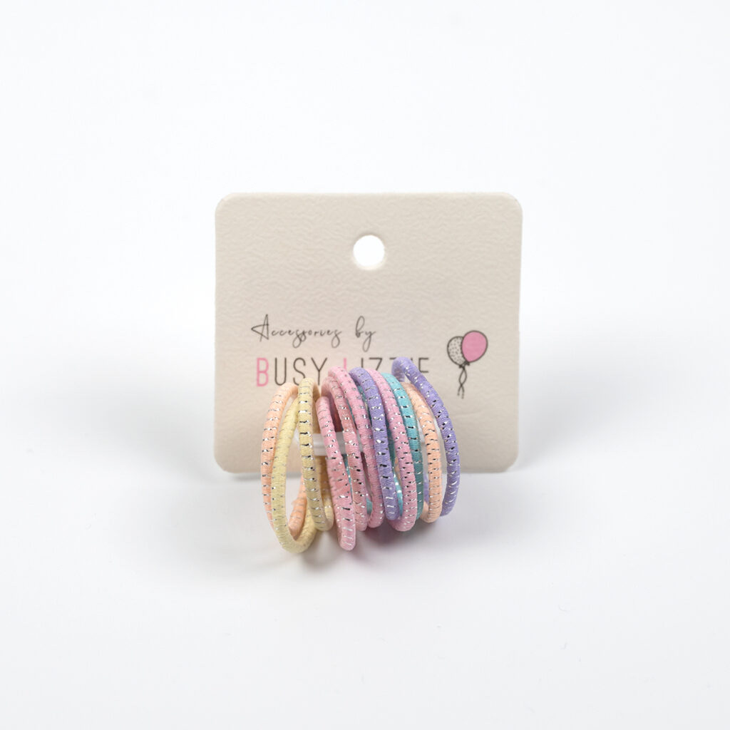 Busy Lizzie - Haargummis - Mini - Pastell
