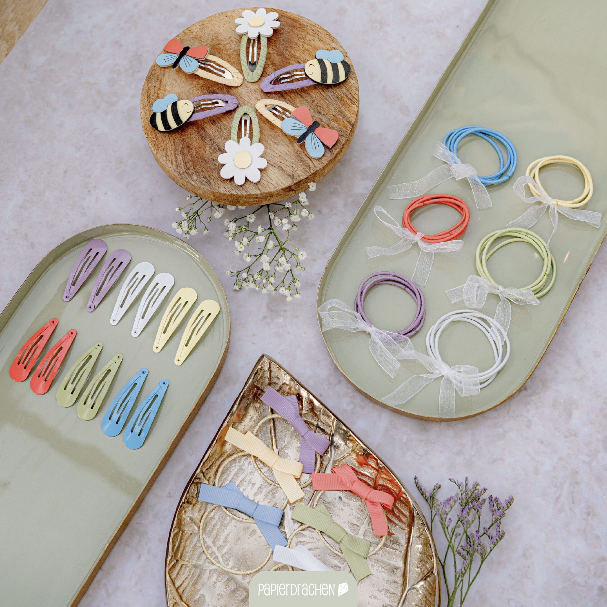 Haarschmuck Set - Frühling – Bild 3