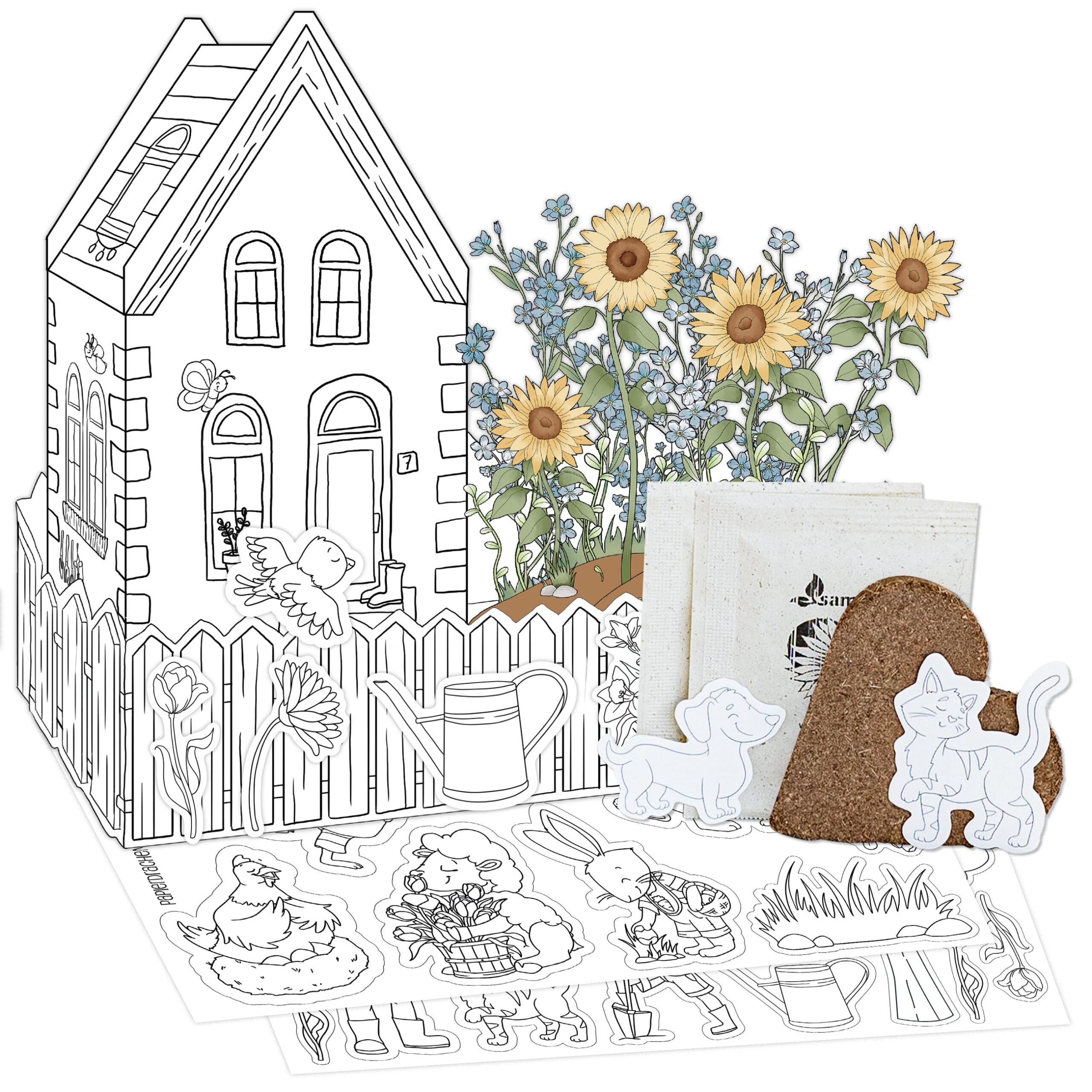 Anzuchtset Frühlingsgarten zum Bemalen