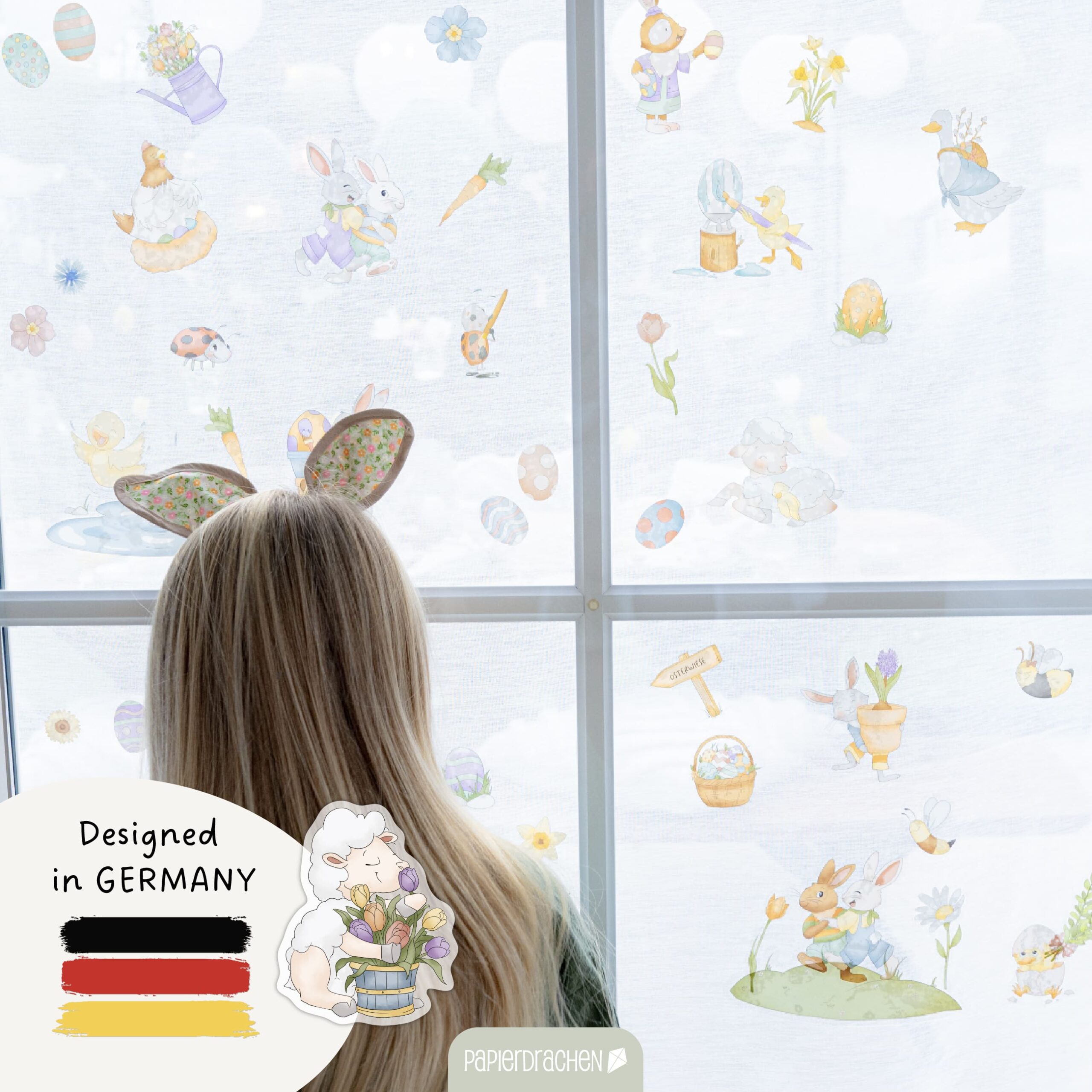 Fensteraufkleber - Osterhasenwelt – Bild 3
