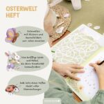 Mein kreatives Osterwelt Heft - Malen, Rätseln, Stickern
