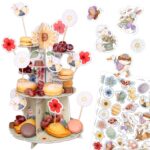 Kuchen Etagere inkl. Tischkonfetti & Muffinstecker - Ostern