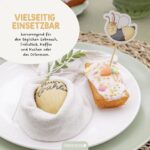 Kuchen Etagere inkl. Tischkonfetti & Muffinstecker - Ostern