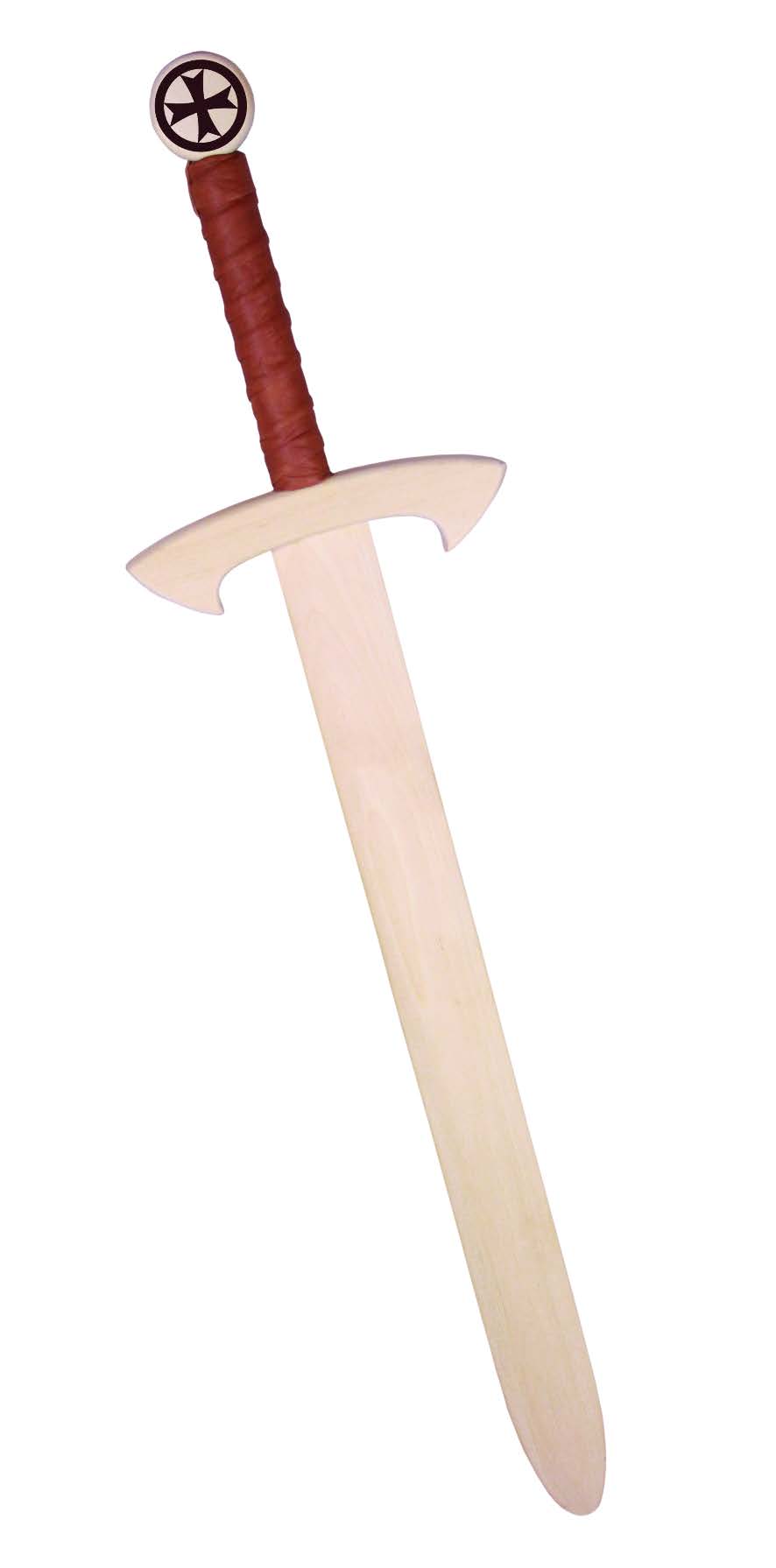1012 Templer-Schwert, Birke, m. Wickelung., 63cm (2023 Design) – Bild 1