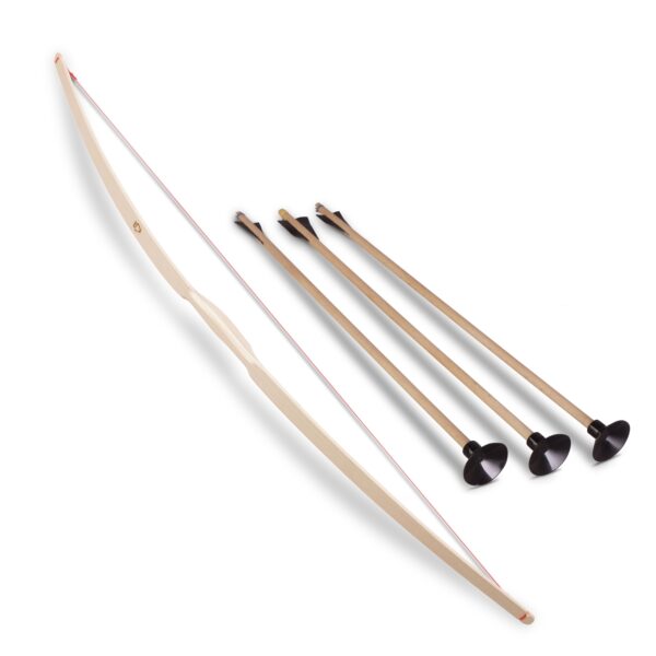 Kinder-Bogen, Eschenholz, NATUR ca.114cm +3x 1202 Pfeile