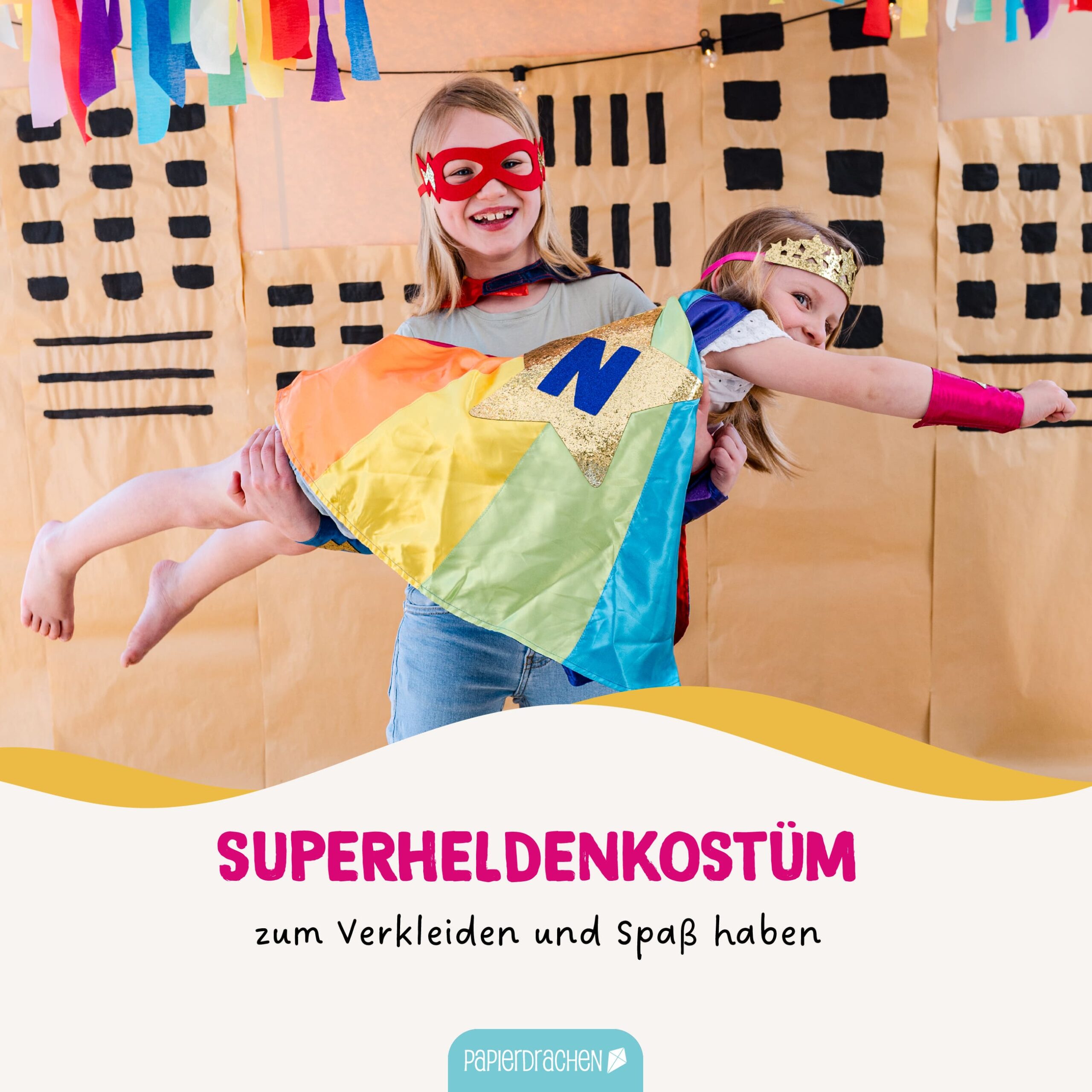 Superhelden-Set Stern – Mädchen – Bild 2