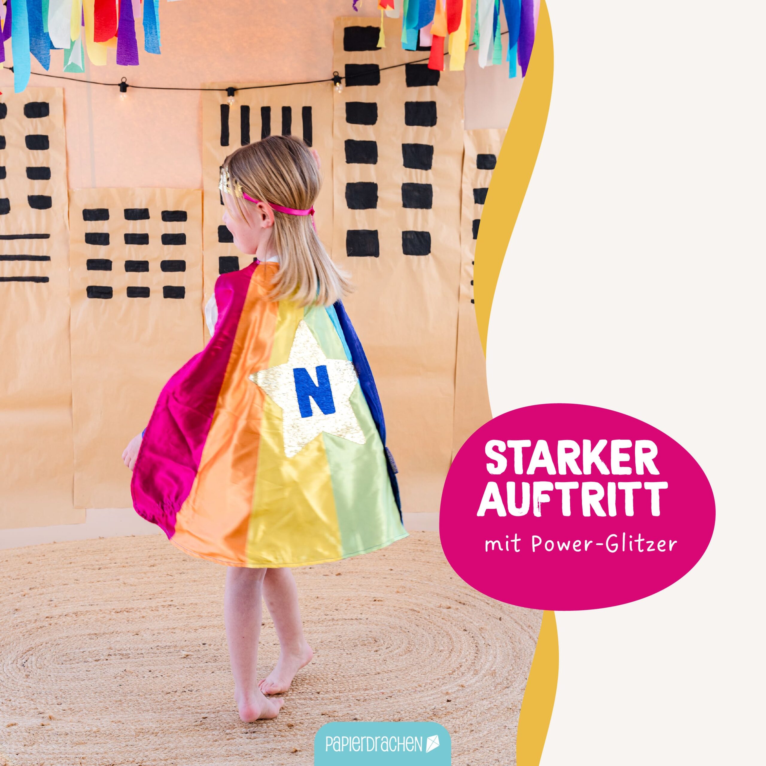Superhelden-Set Stern – Mädchen – Bild 3