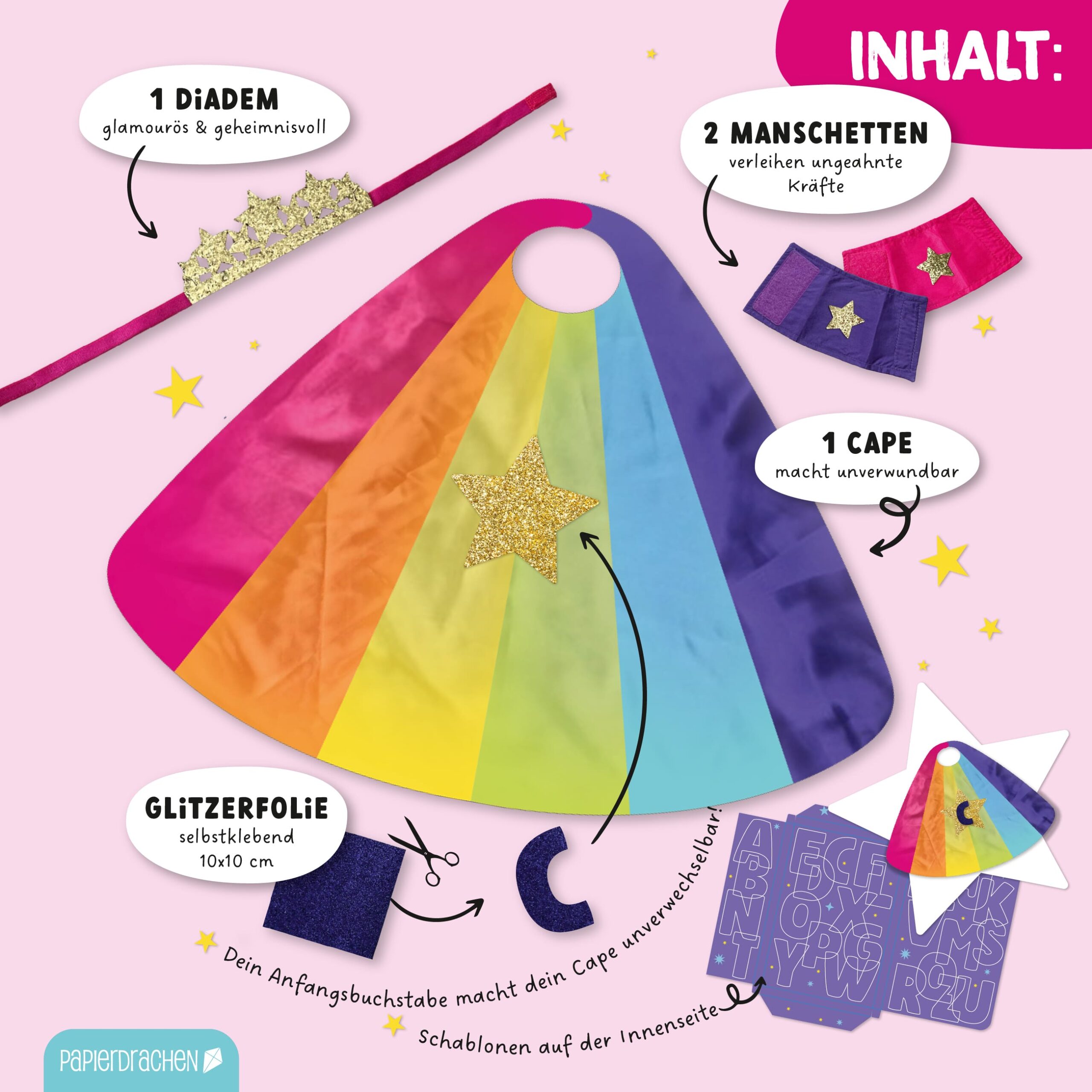 Superhelden-Set Stern – Damen – Bild 5