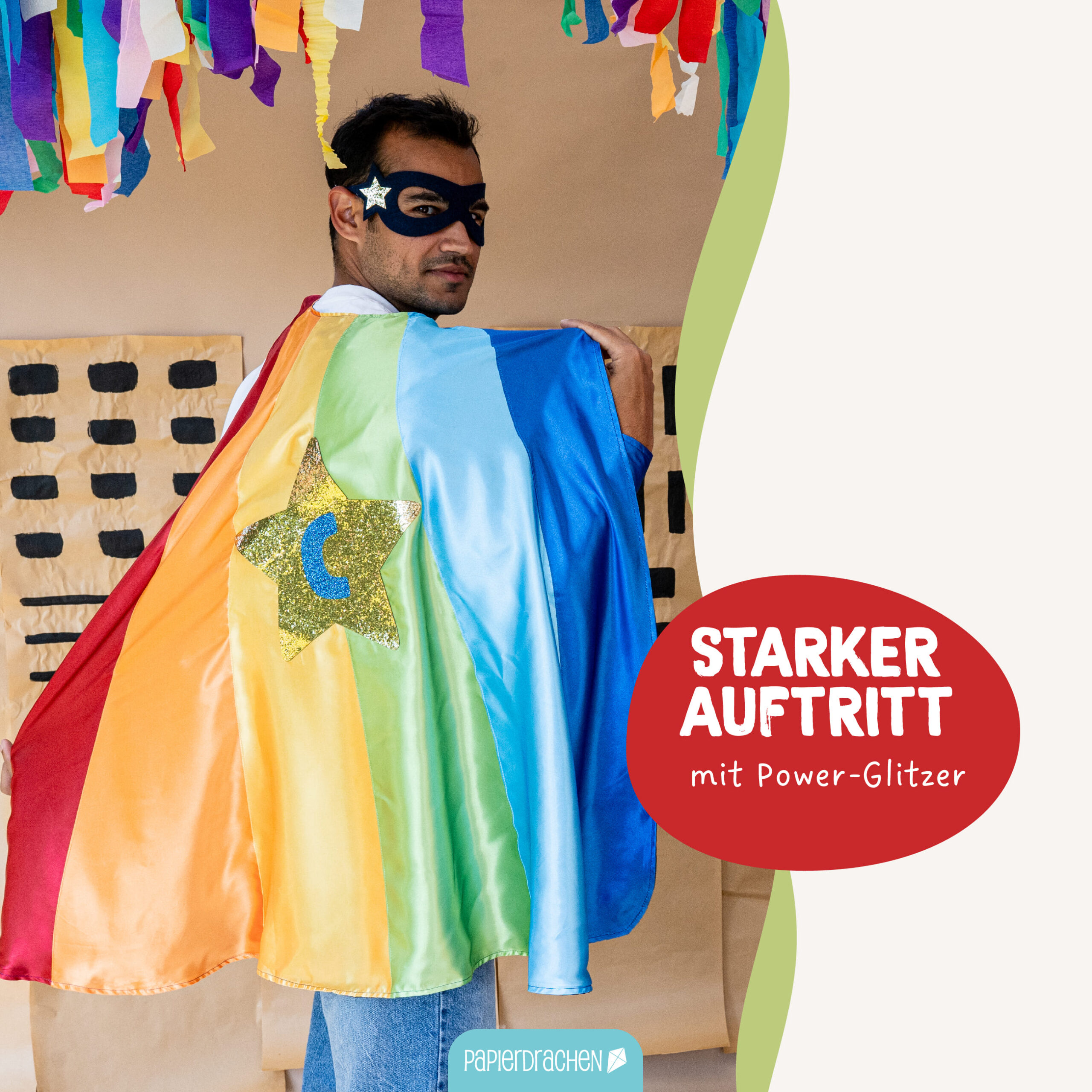 Superhelden-Set Stern – Herren – Bild 3