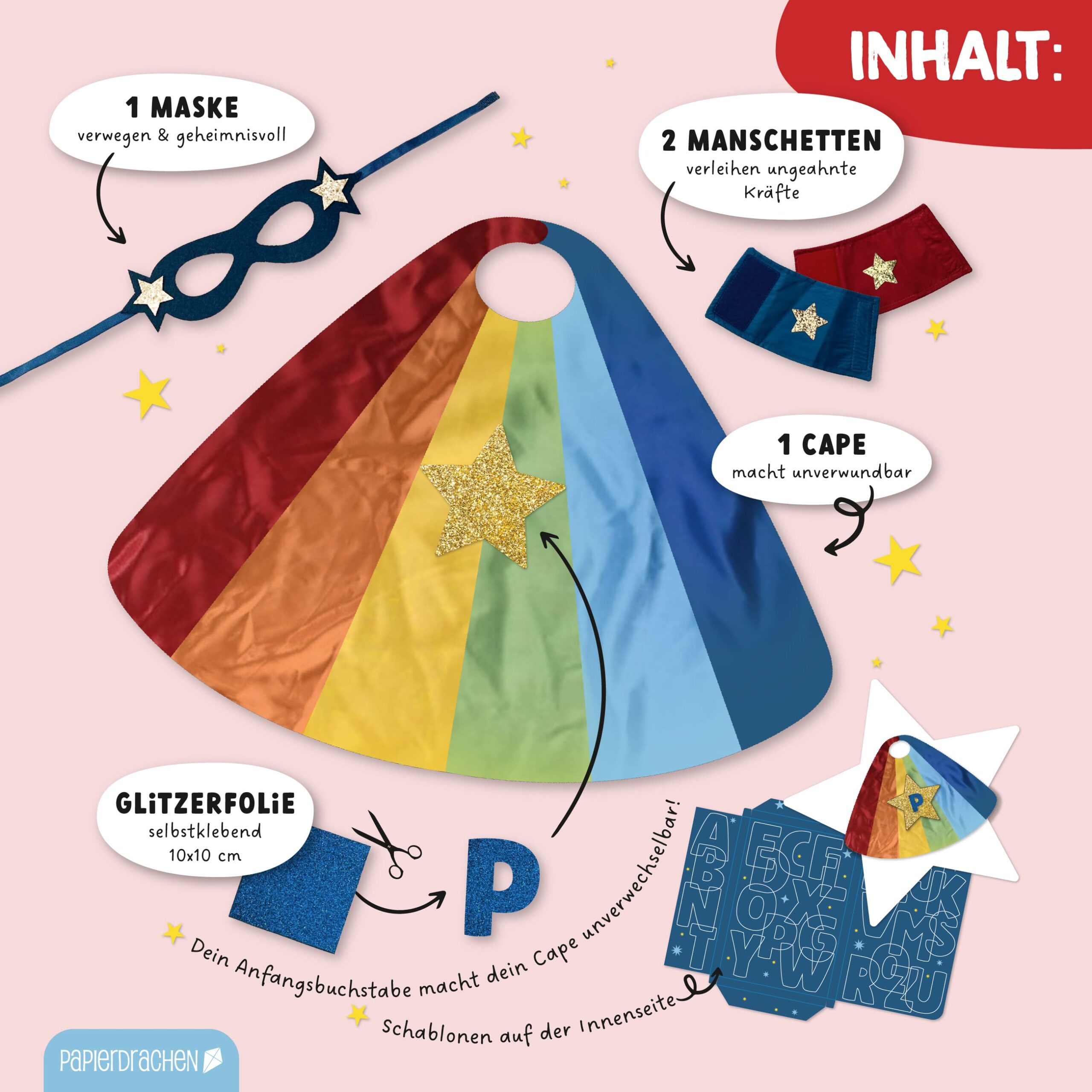 Superhelden-Set Stern – Herren – Bild 5