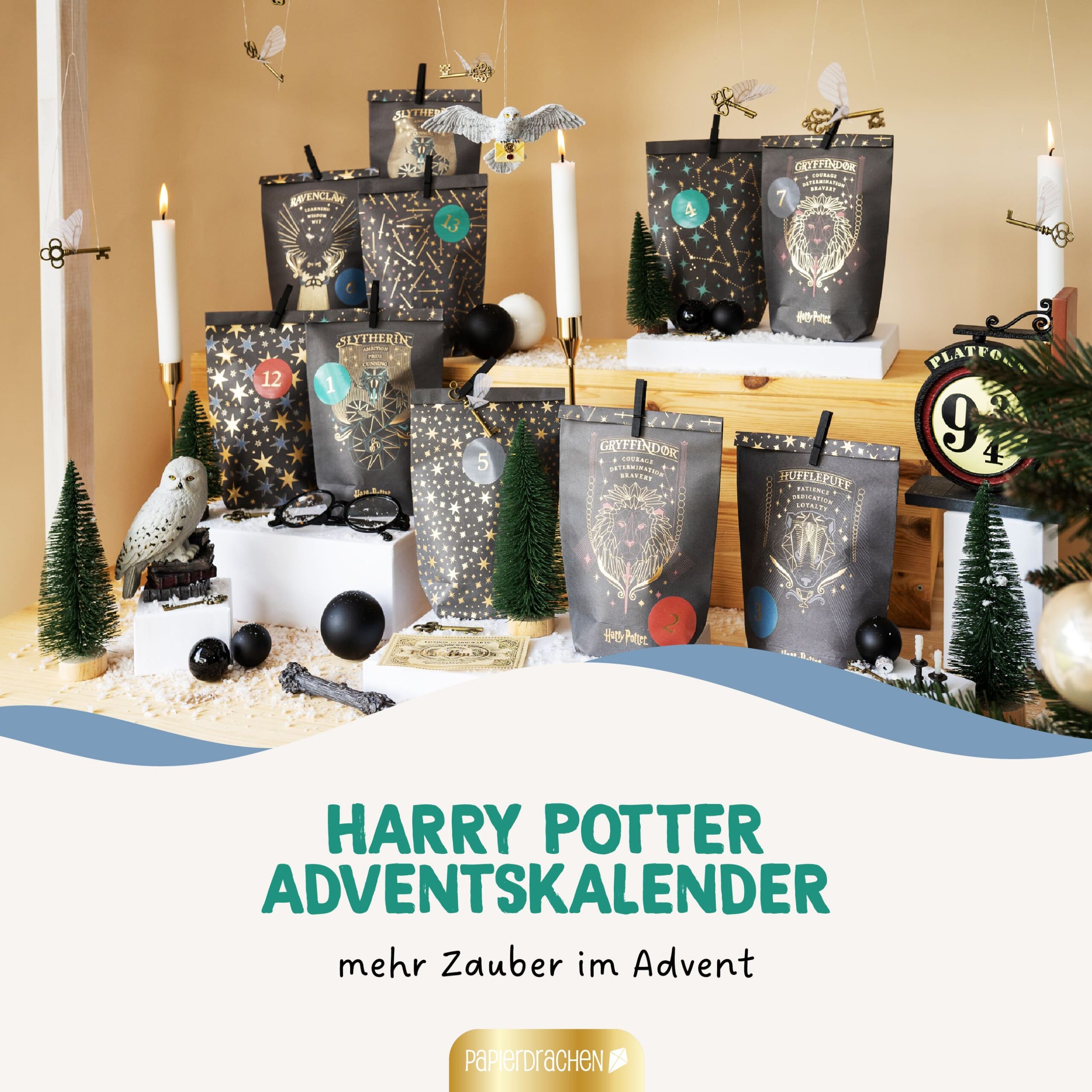 Adventskalender Tüten – Harry Potter schwarz – Bild 2