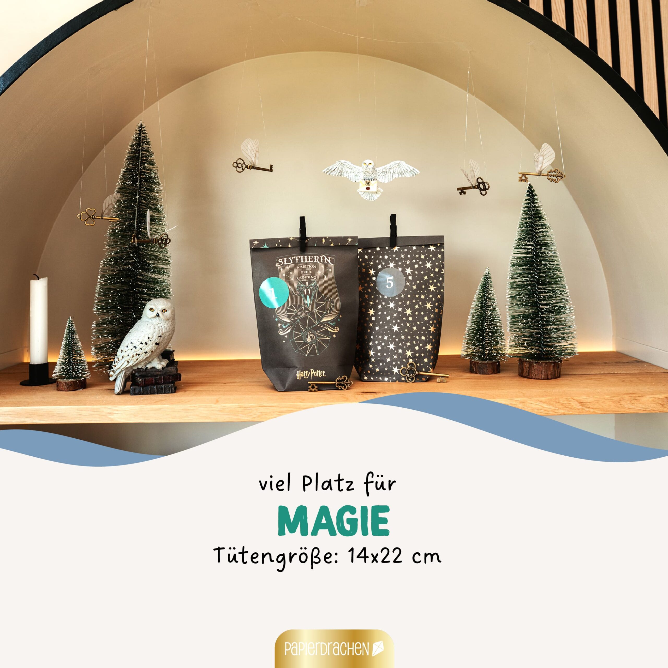 Adventskalender Tüten – Harry Potter schwarz – Bild 5