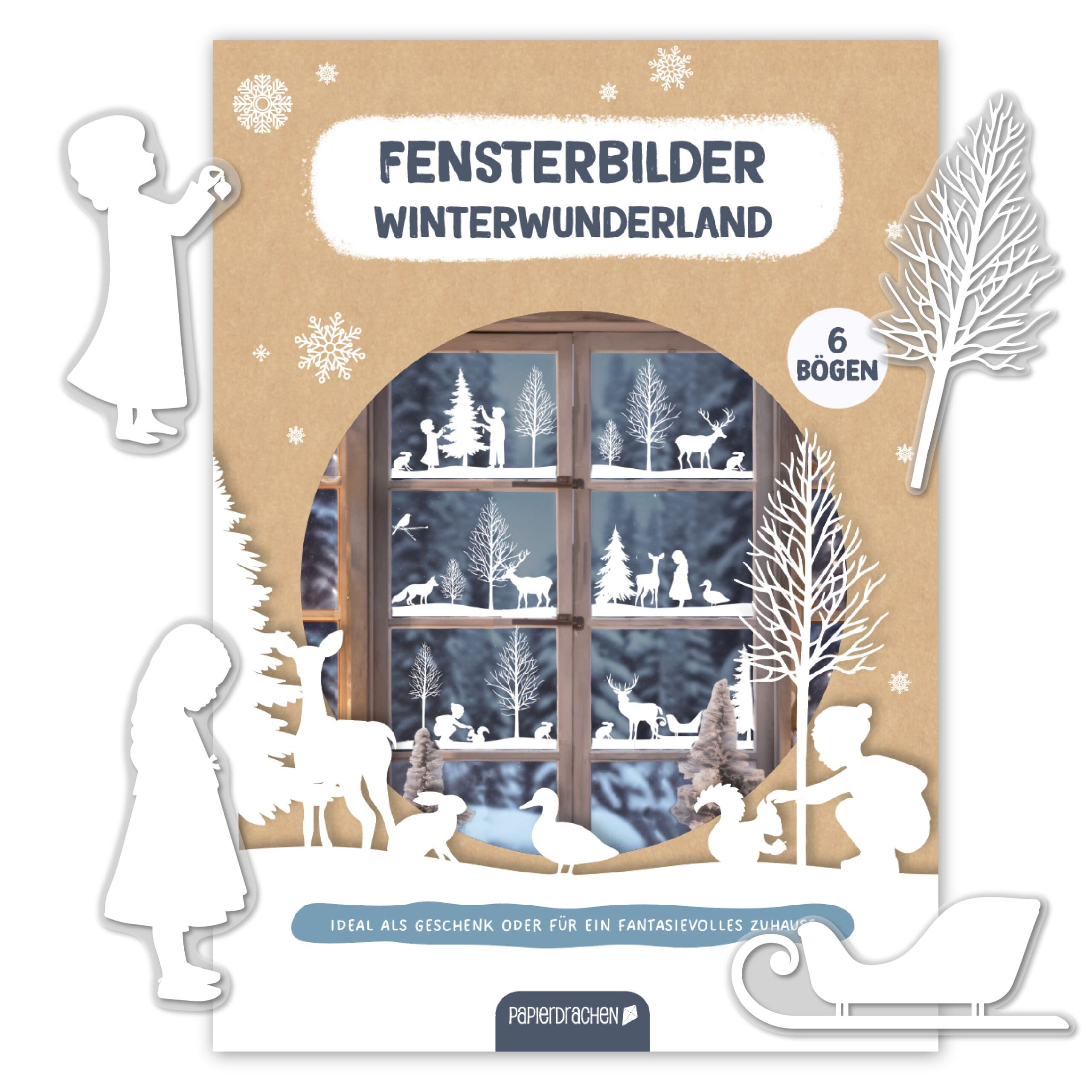 451-001-003_1 Fensteraufkleber – Winterwonderland – Bild 1