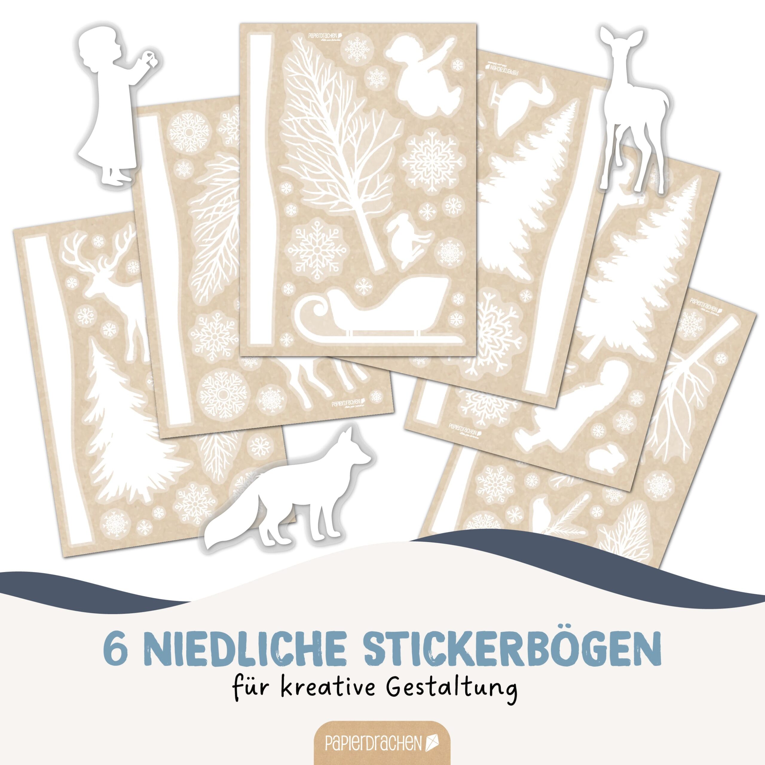 Fensteraufkleber – Winterwonderland – Bild 3