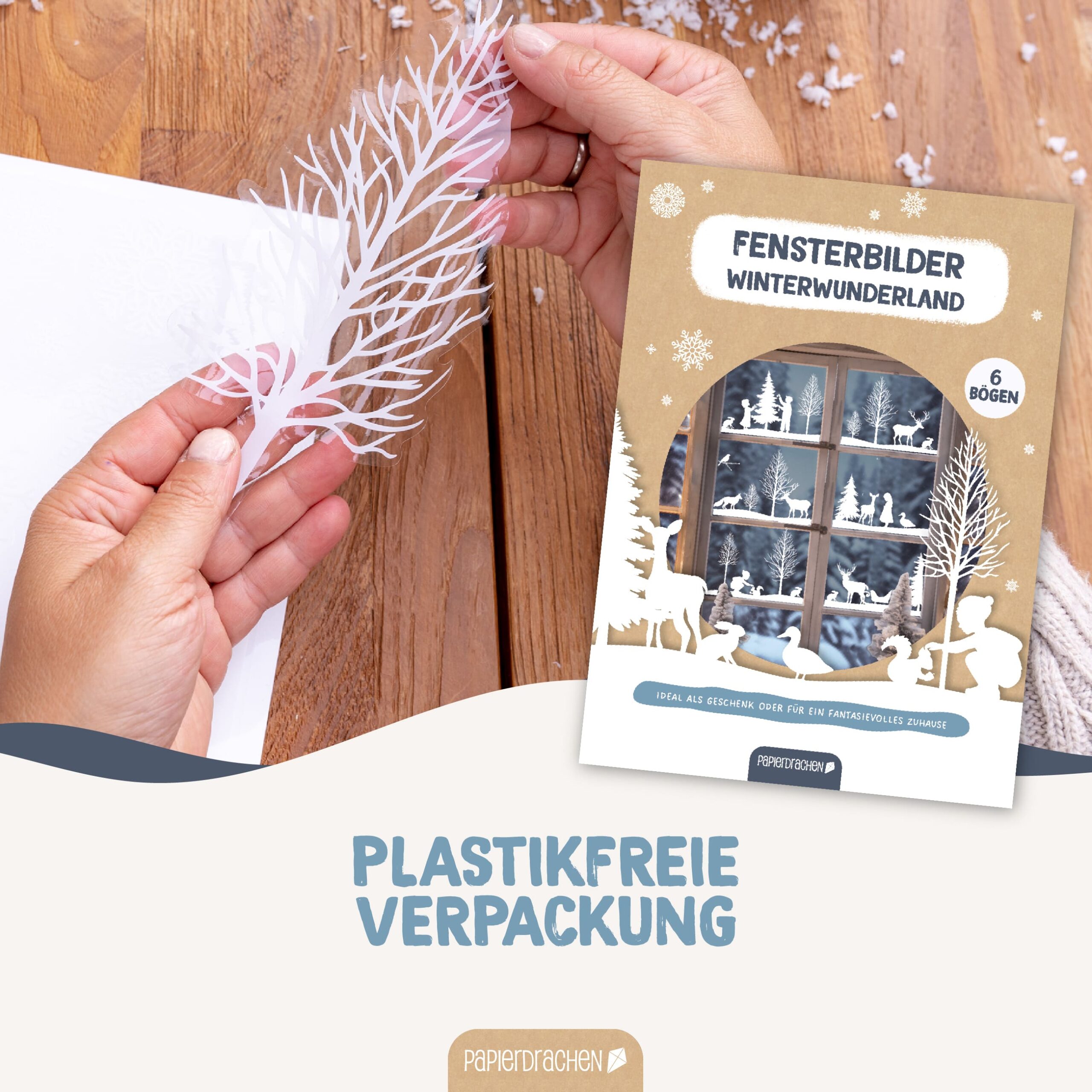 Fensteraufkleber – Winterwonderland – Bild 4