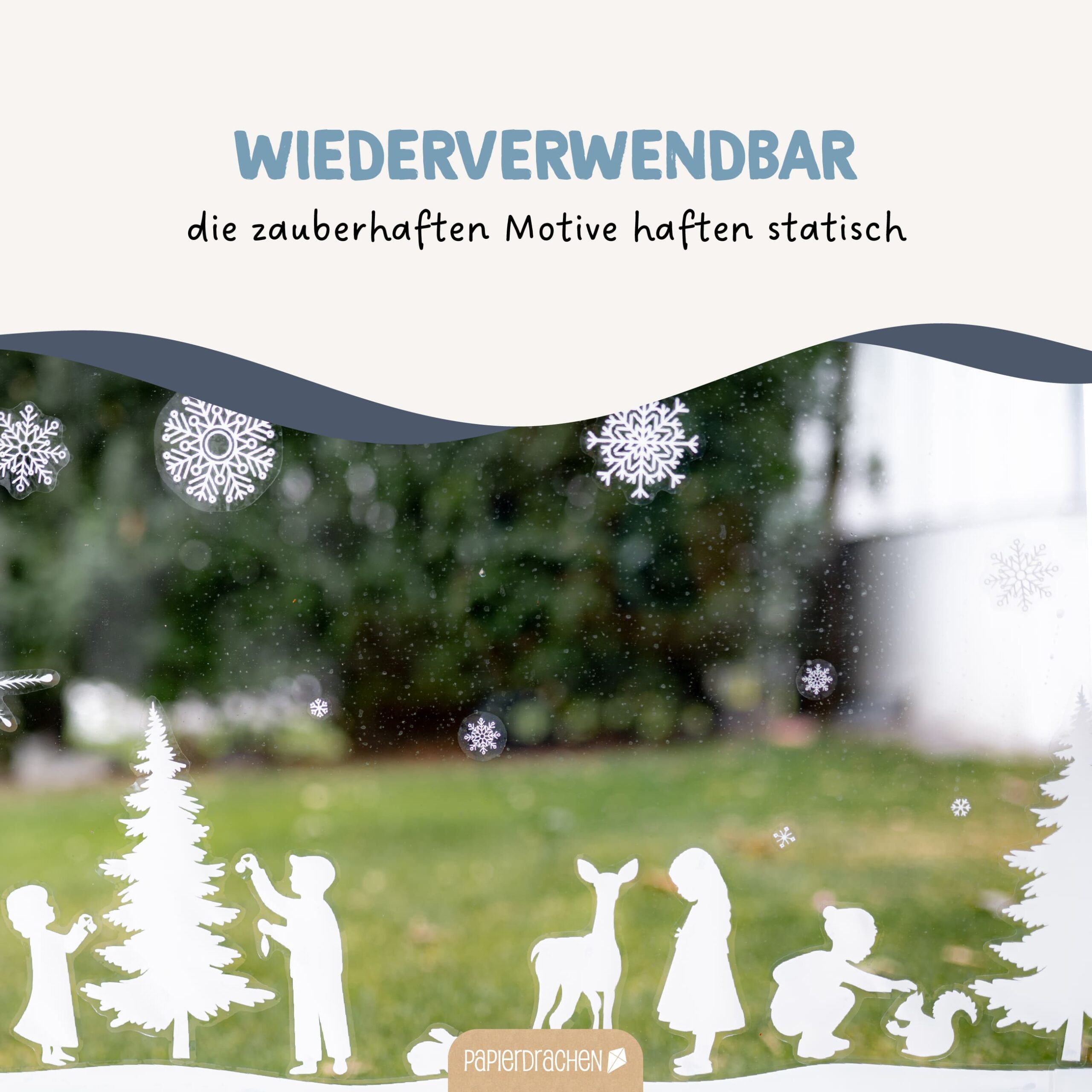 Fensteraufkleber – Winterwonderland – Bild 6