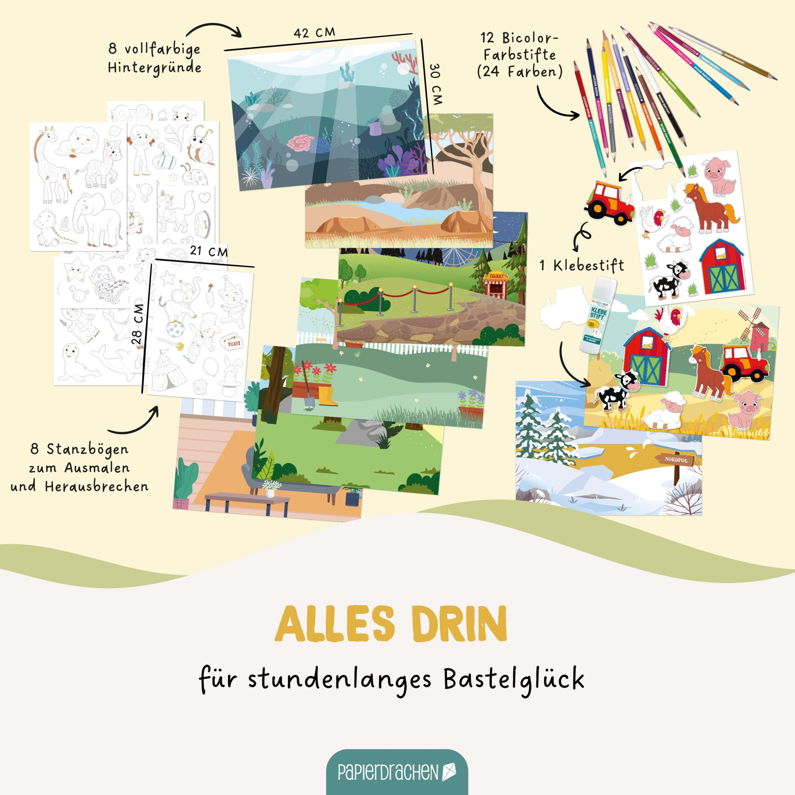 Bastelbox - Tiere unserer Welt - Set 1 – Bild 6