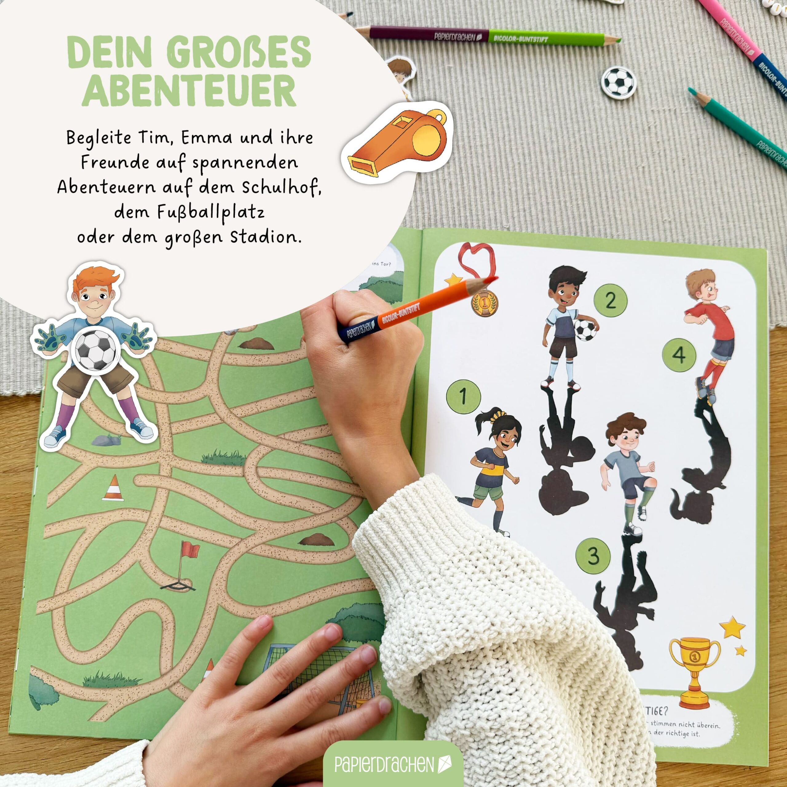Mein kreatives Fussballwelt Heft – Malen, Rätseln, Stickern – Bild 5
