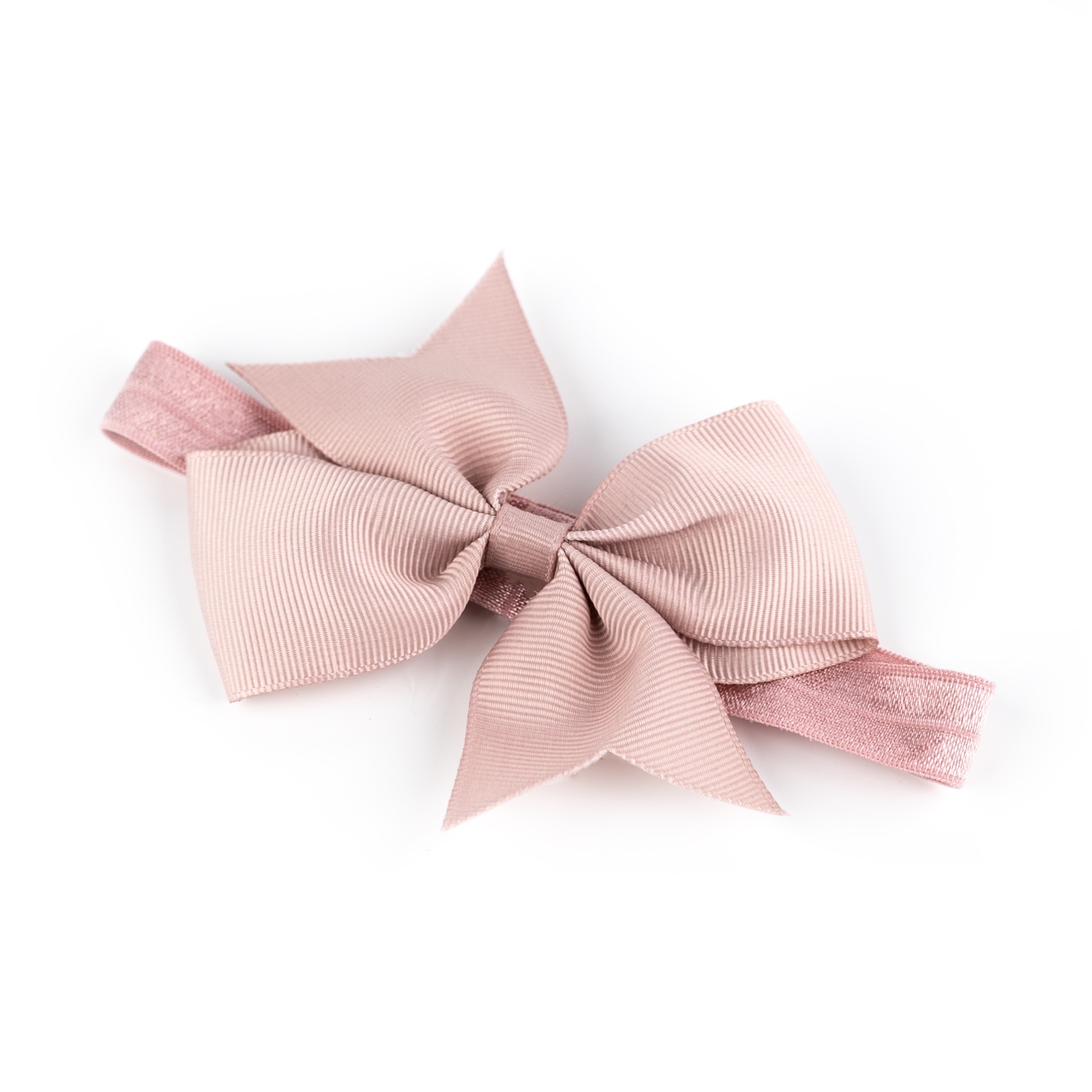 Busy Lizzie - Haarschleife - Haarreif - Altrosa