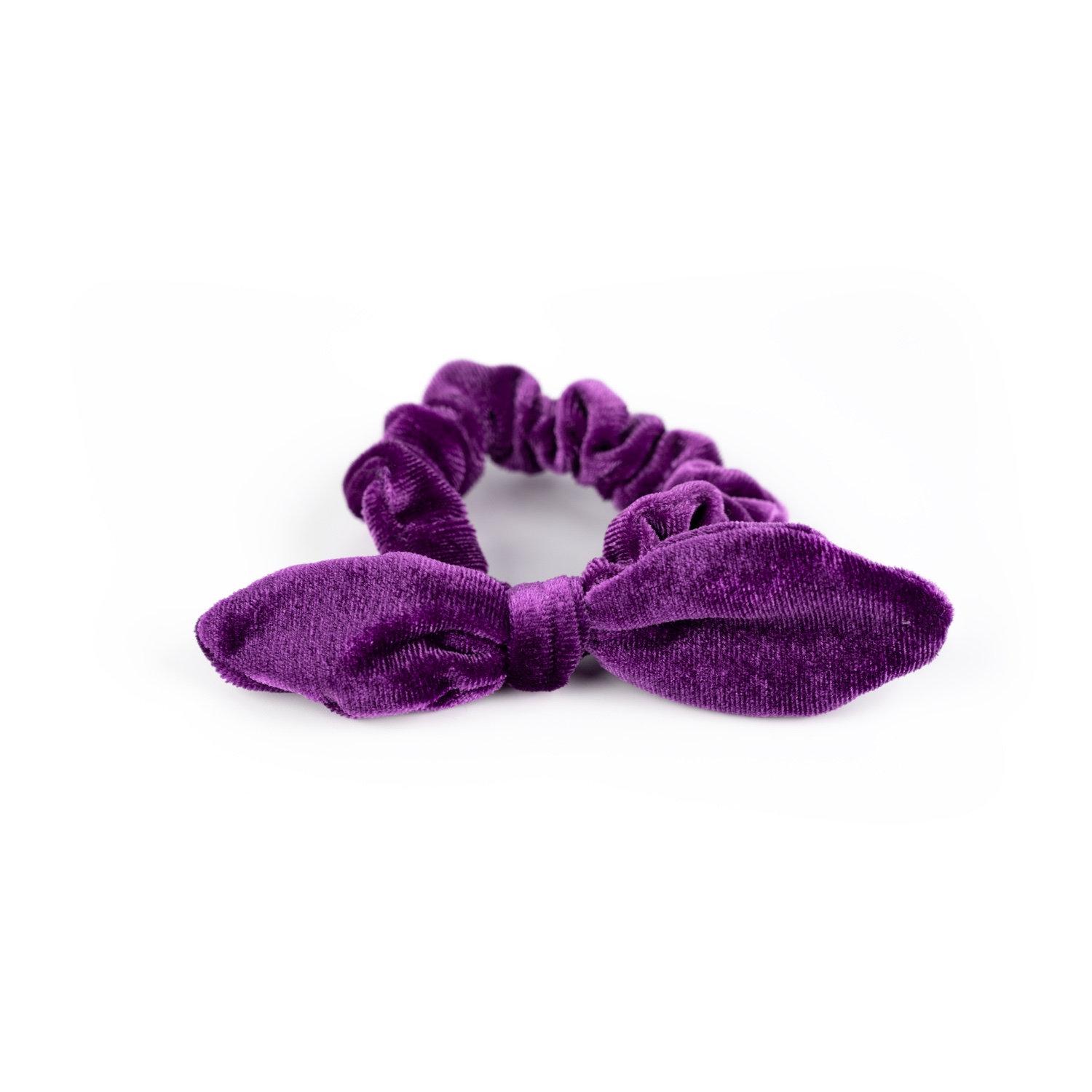 Busy Lizzie - Scrunchie - Samt - Knoten - Lila