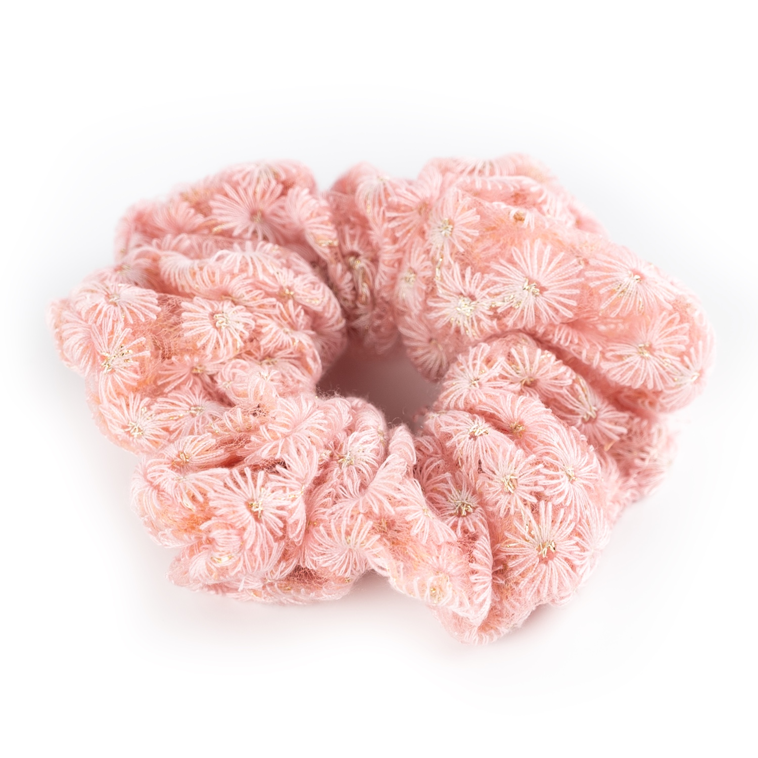 Busy Lizzie - Scrunchie - Organza - Gänseblümchen - Pink