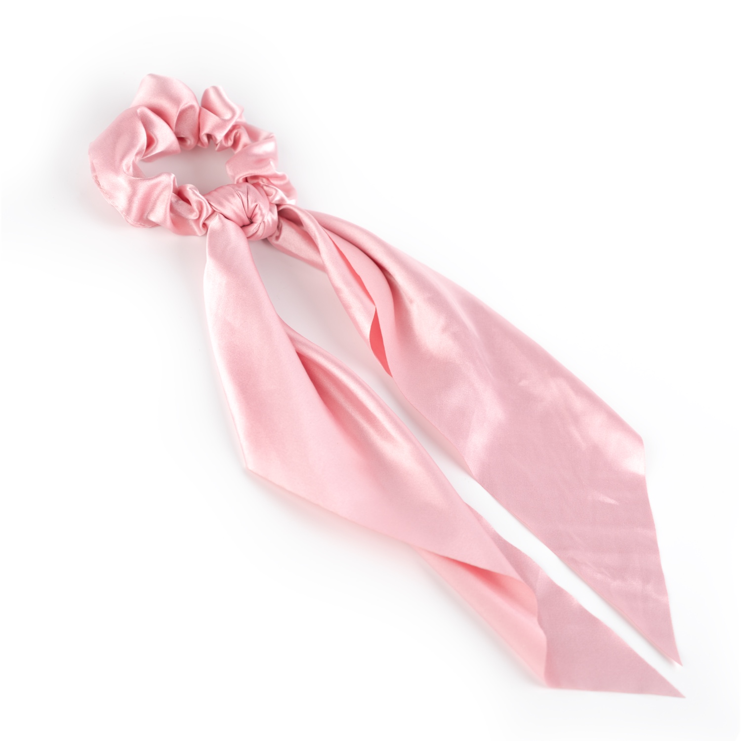 Busy Lizzie - Scrunchie mit Schleife - Seide - Pink