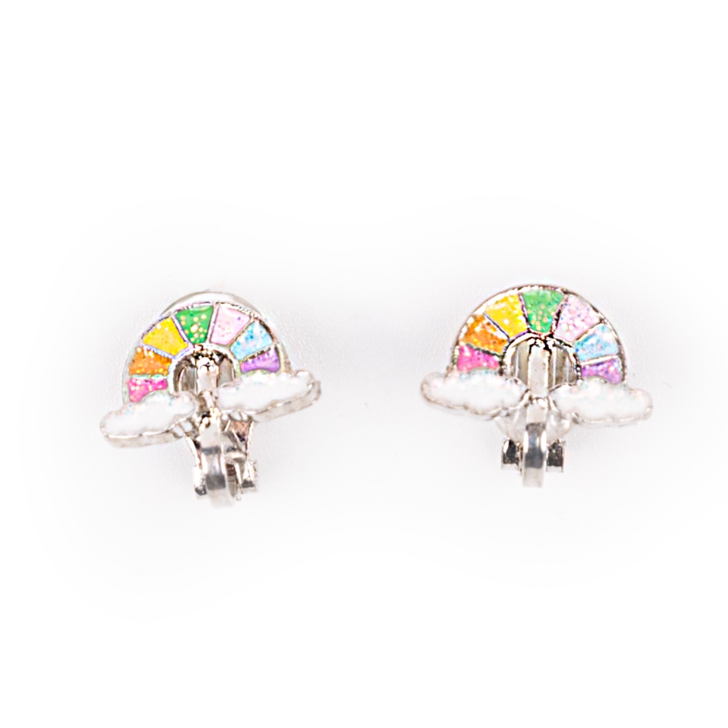 Busy Lizzie - Ohrclips - Regenbogen