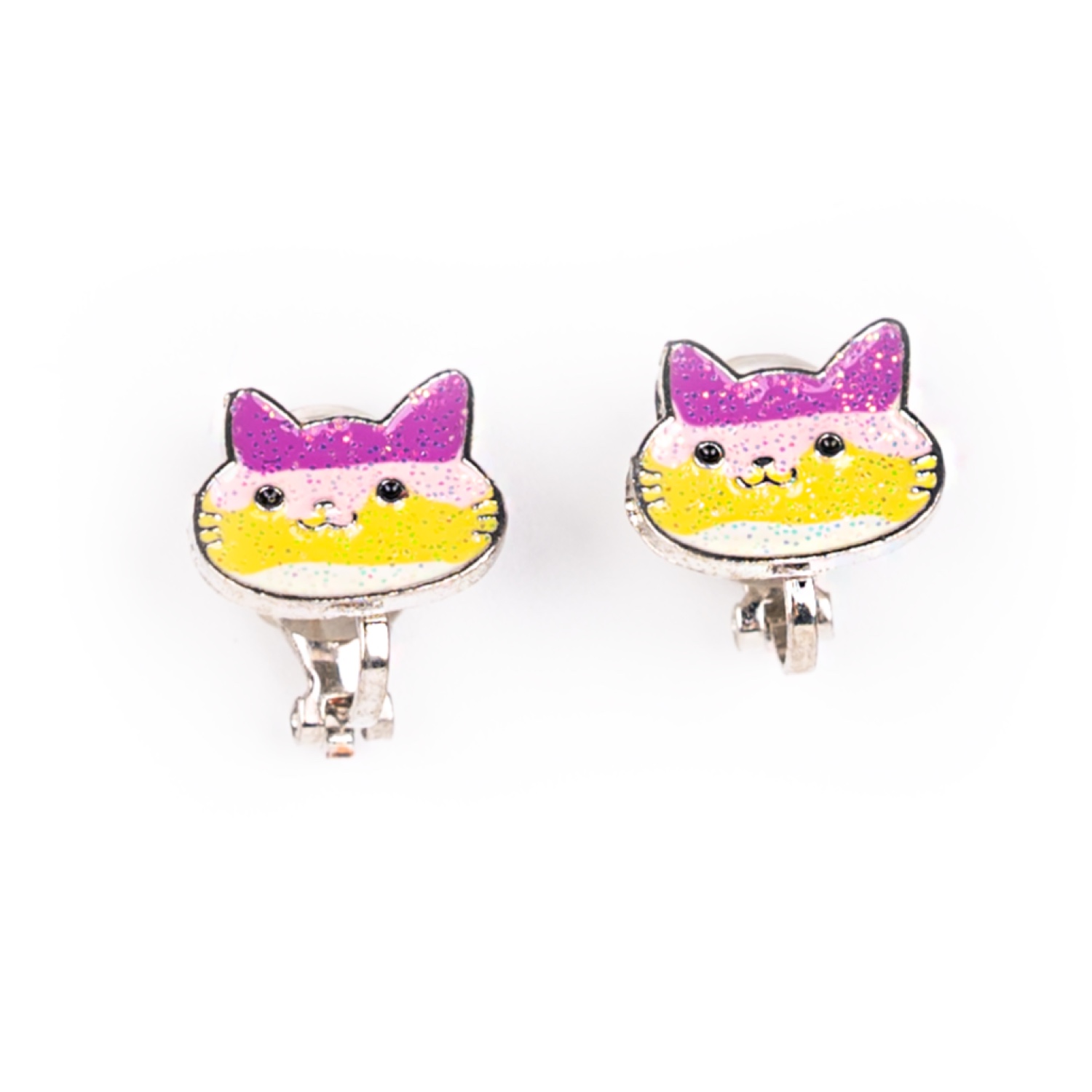 BSL301546 Busy Lizzie - Ohrclips - Katze – Bild 1