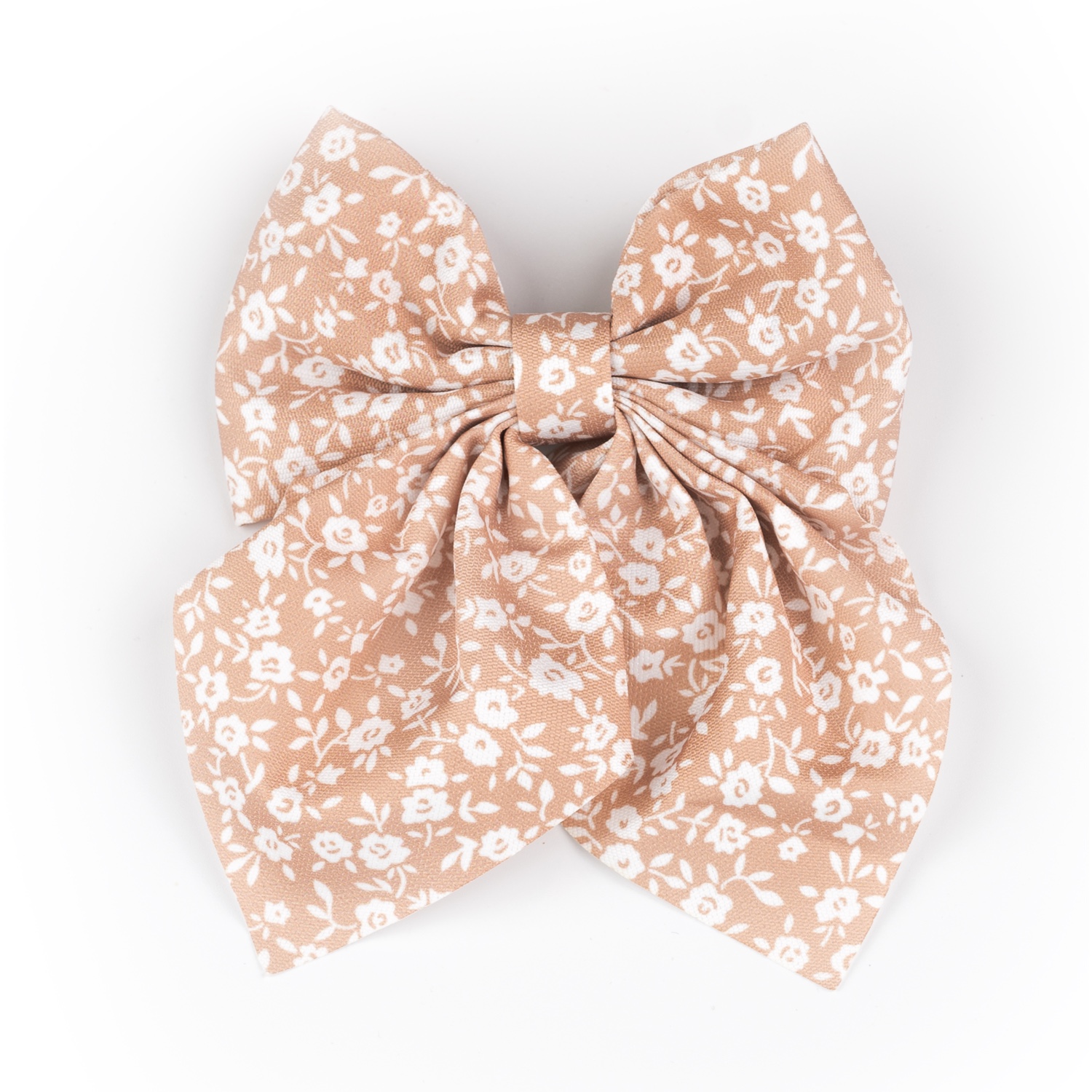 Busy Lizzie - Clip - Schleife - Blumen - Beige