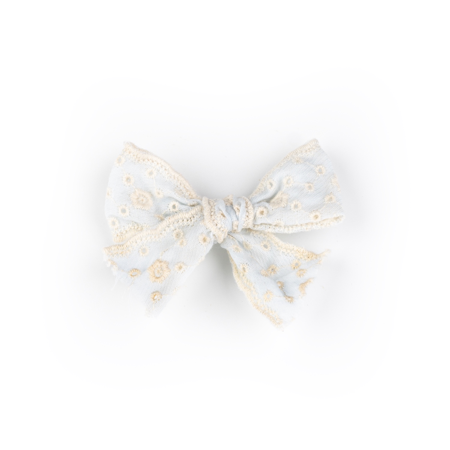 Busy Lizzie - Haarspange - Schleife - Spitze - Weiß